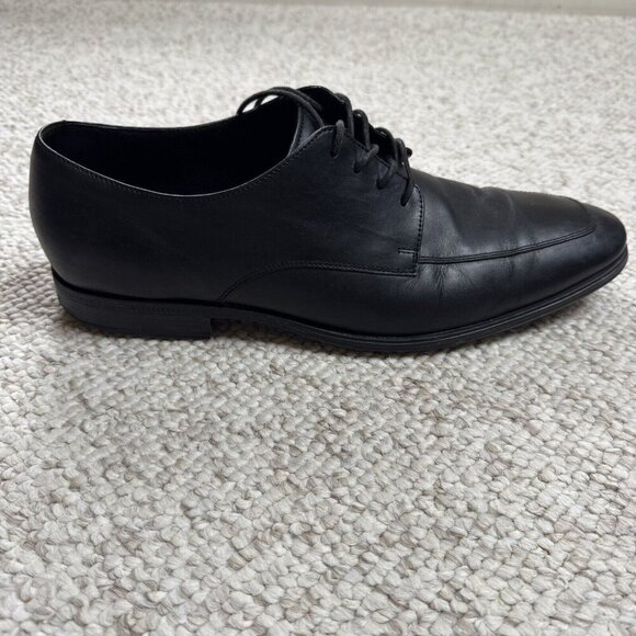 Cole Haan Mens Air Adams Black Dress Oxford Apron Toe Derby C09438 Size 12 M - Picture 9 of 16